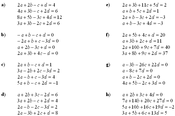 System of equations solved by matrices - Exercise 2